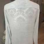 EXPRESS Size 5/6 Button Down Light Blue Shirt Photo 5