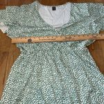 SheIn Short Sleeve Romper Shorts All Over Hearts B Neck‎ Ruffle Sleeve L  8/10 Photo 6