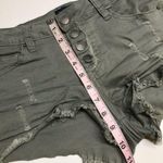 Angel Kiss Distress Short Denim Green Olive Army 1 Photo 6