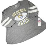 NFL Team Apparel NEW Los Angeles Rams NFL Womens‎ 2XL Football Three Quarter Sleeve T Shirt Photo 0