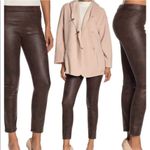 Max Studio NEW! Brown Faux Leather Skinny Pants Photo 1