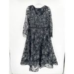 Mac Duggal 67541 Metallic Black Floral A Line Dress Photo 4