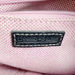 Dooney & Bourke  Black Signature Jacquard & Leather Shoulder Bag With Pink Lining Photo 8
