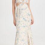 Significant Other Anita Dress Sleeveless Maxi Floral Size 4 Blue Beige Photo 6