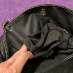 Liz Claiborne black handbag with lots of pockets and cute lock accent EUC Photo 11