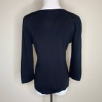 Joseph A Embellished Beaded Black Sweater Sz Medium Photo 1