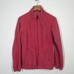 Columbia Womens Pink Fleece Zip Up Jacket Medium M Cozy Photo 0