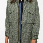 Urban Outfitters Ecote Cheetah Leopard Army Cargo Military Utility Jacket Coat Photo 0