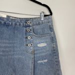 Umgee NWT‎  Denim Woman's Sz 9 Light Wash Distressed Skort Exposed Shorts Skort Photo 1