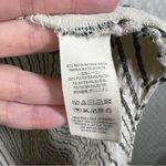 Free People  Grey Cream Striped Rhythm Of The Night Tunic Top Photo 3