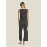 Barefoot Dreams 💕💕 CozyChic Ultra Lite Sleeveless Boatneck Tee Carbon Large NWT Photo 5