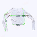 Happily Grey Cream Gold Cropped Sweater Small Holiday Photo 6