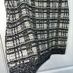 Cache Caché Tweed Glitter Knit Pearl Embellished Faux Pocket Trimming Skirt Sz Large Photo 5