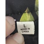 Alya Women’s Cherry Blossom Size L A Line Black Pleated Mid Length Floral Skirt Photo 6