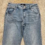 Hudson Jeans Hudson Women’s Straight Icy Blue Button Back Pocket Crop Jeans H0524-01 Size 10 Photo 3