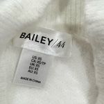 Bailey44 Bailey/44 Revolve White Black Soft Fuzzy Mock Neck Sweater Women’s XS Photo 1