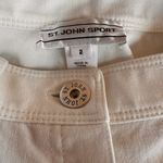 St. John  Sport White Straight Leg Rivet Pocket Jeans Size 2 Photo 6