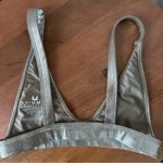 MINIMALE ANIMALE Shimmer Bikini top ~ size small Silver Photo 3