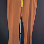 NWT Lemonsky Flare Yoga Pants w/ Crossover Waist, Brown and Purple, 2X Photo 0