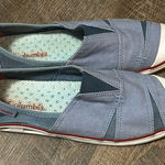 Columbia  Vent Blue Canvas Slip On Flats Style #BL2716-411‎ Women’s Size 10 Photo 0