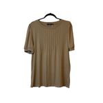 Automet Set/3 XL Short Sleeve NWT Blouse's Tunic Crew Neck White, Green, Khaki # Photo 1