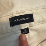 J.Crew Billie Demi Boot Crop Jeans White Size 28 Raw Hem Photo 4