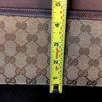 Gucci Bamboo Zipper Pull GG Web Canvas and Leather Continental Wallet and Clutch Photo 8