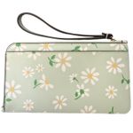 Kate Spade  Green Day Tripper Daisy Medium Wristlet Purse EUC Photo 1