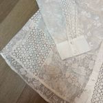 Ecru  Streep Patchwork Embroidered Shirt Photo 2