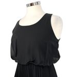 The Vintage Shop Pleated Skirt Sleeveless High Low Dress Black Size Small Photo 2