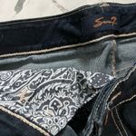 Seven7  Cropped Stretch Jeans Dark Wash Great Fade 21" Inseam Size 10 Photo 2