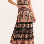 Free People  Elektra Maxi Dress Size Small Boho Sahara Combo Beach Summer Long Photo 0