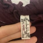 Free People Intimately  On A Star Cropped Ruffle Hem Cami Size Medium Plum Purple Photo 4
