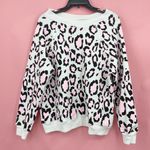 Wildfox  Leopard Oversized Jumper Pink Black NWT XS Photo 2