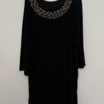 Chico's NEW NWT Black Rhinestone Midi Dress Photo 6