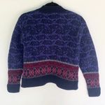 Squaw Valley Nordic Wool Sweater Button Front Blue Size XS Photo 4
