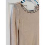 Emerald Sundae Party Dress Rhinestone Neck Long Sleeve Mini Dress M Photo 3