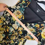 Nine West | Black and Yellow Sundress with V-Neck and Bishop Sleeves 14 Photo 6