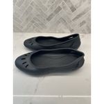Crocs NEW Kadee Solid Black Ballet Flats Slip On Shoes Sandals Womens Size 10 Photo 1