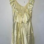 SheIn Zip Up Mini Dress yellow low back Photo 4