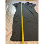 NWT 32 Degrees Cool Black V Neck Short Sleeve T Shirt Dress Midi Size Medium Photo 6