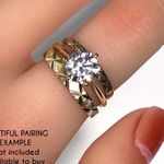 14KT 2 CARAT GENUINE MOISSANITE SOLID YELLOW GOLD RING NWOT Photo 5