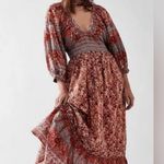 Free People Golden Hour Border Bohemian Maxi Dress Size S Photo 8