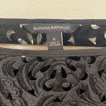 Banana Republic  Women’s Black‎ Short Sleeve Lace Cropped Blouse - Size Small Photo 2