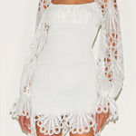Pretty Little Thing White Lace Dress Photo 0