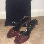 Oscar de la Renta  wine colored shoes with dust bag worn once Host Pick!! Photo 0