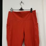 Spyder  Women’s Active Red Fleece Leggings Pockets Size Large Activewear Photo 1