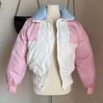 Vintage 80s Colorado Classics Pink Puffer Ski Coat, Size Medium White Photo 0