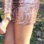 L'ATISTE Boutique Rose Gold Sequin Party Dress Photo 0