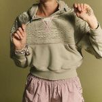 Free People Movement Free People FP Movement Diamond Mind Pullover Hoodie Sweatshirt Small Green Photo 0